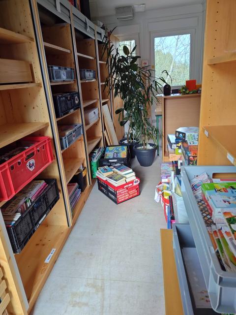 Blick in den BibContainer