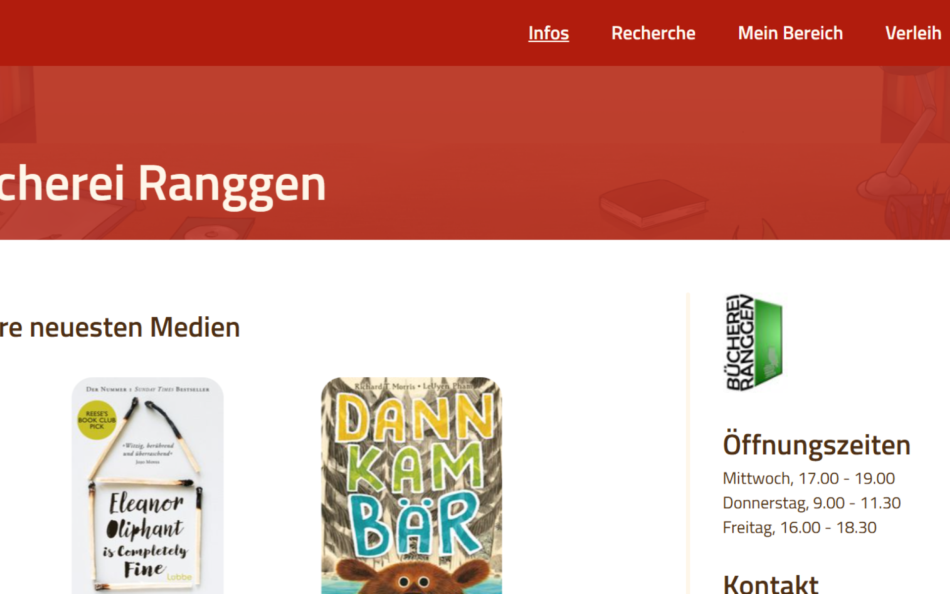 Die Startseite des neuen Schulio-Verleihsystems